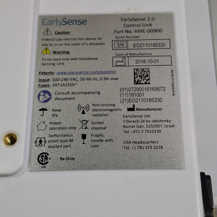 EarlySense Ltd. EarlySense 2.0 Control Unit
