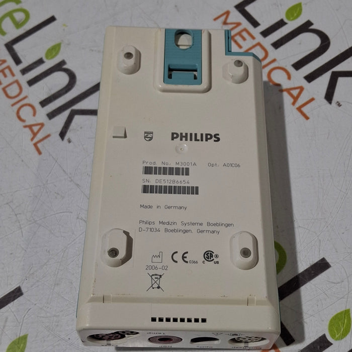 Philips M3001A-A01C06 Fast SpO2, NIBP, ECG, Temp, IBP MMS Module