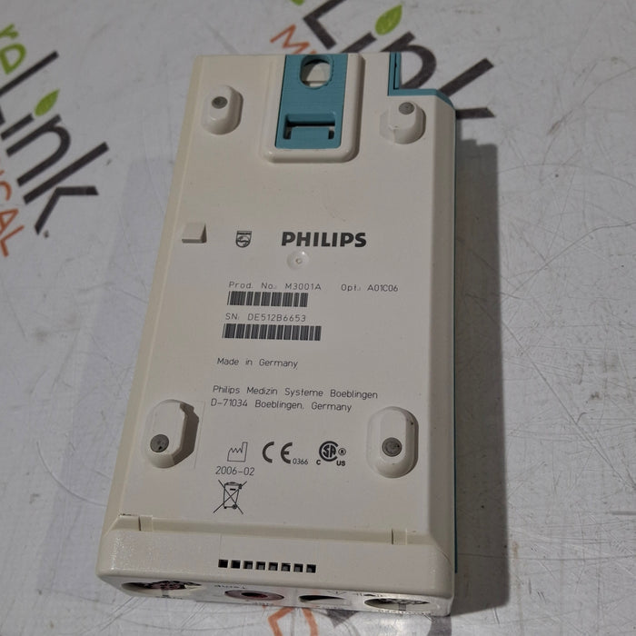 Philips M3001A-A01C06 Fast SpO2, NIBP, ECG, Temp, IBP MMS Module