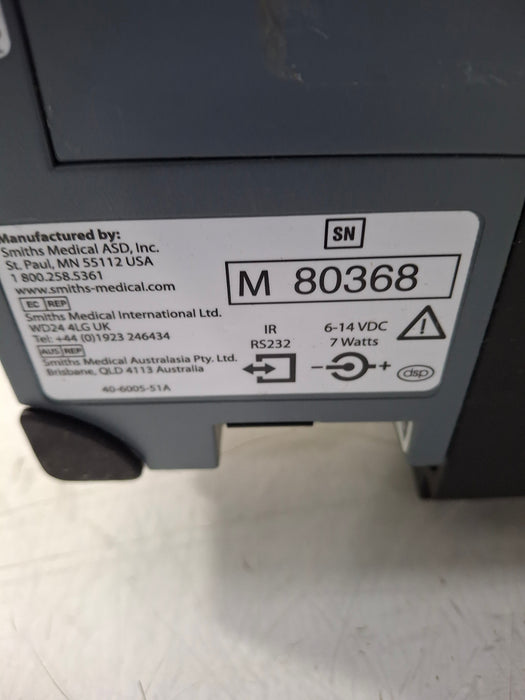 Smiths Medical Medfusion 3500 Version 6 Syringe Infusion Pump