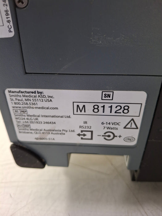 Smiths Medical Medfusion 3500 Version 6 Syringe Infusion Pump