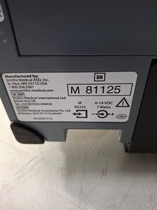 Smiths Medical Medfusion 3500 Version 6 Syringe Infusion Pump