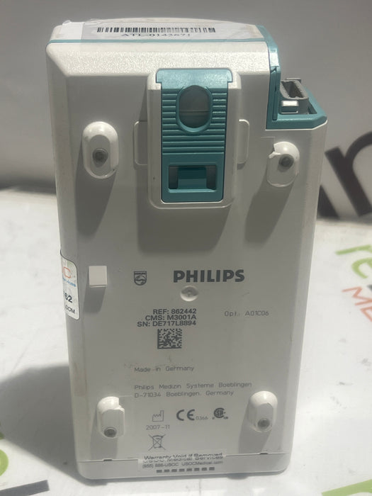 Philips M3001A-A01C06 Fast SpO2, NIBP, ECG, Temp, IBP MMS Module