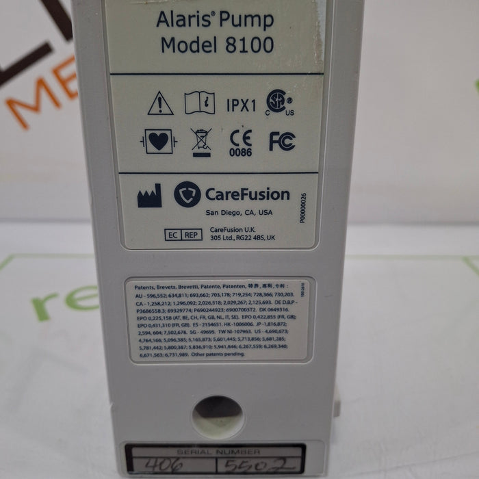 CareFusion Alaris 8100 LVP Infusion Pump Module