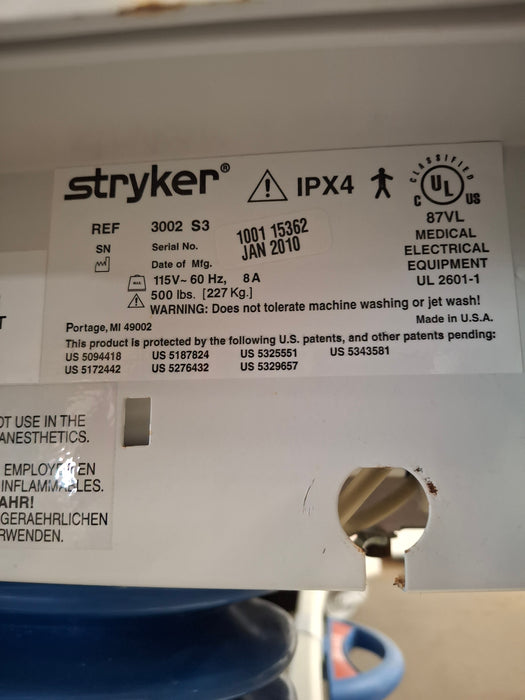 Stryker Secure III 3002 Hospital Bed