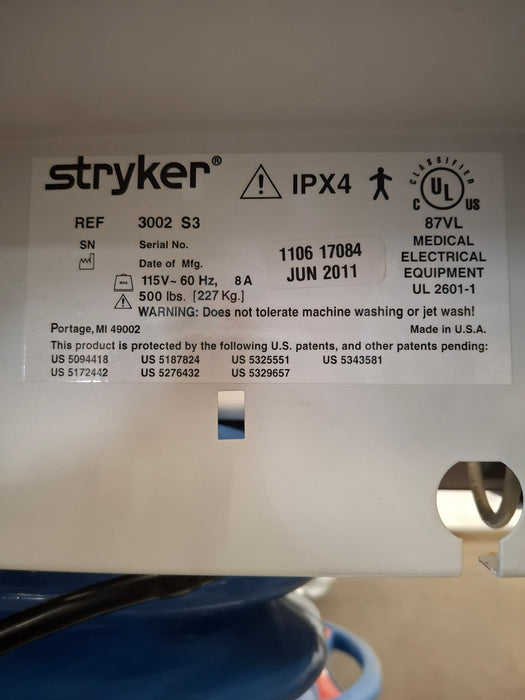 Stryker Secure III 3002 Hospital Bed