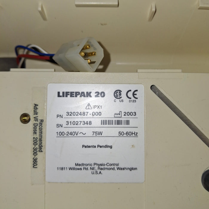 Physio-Control LifePak 20 Defibrillator
