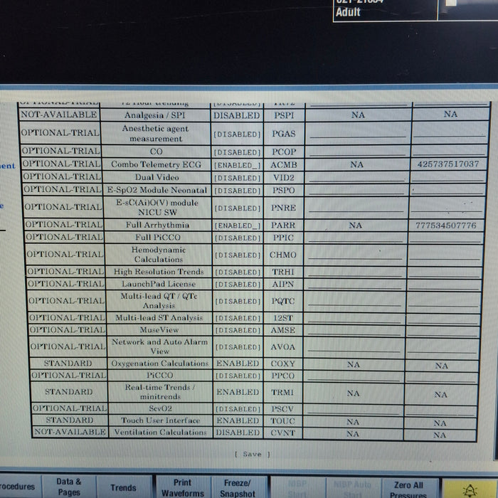 GE Healthcare Carescape B450 Critical Care Patient Monitor