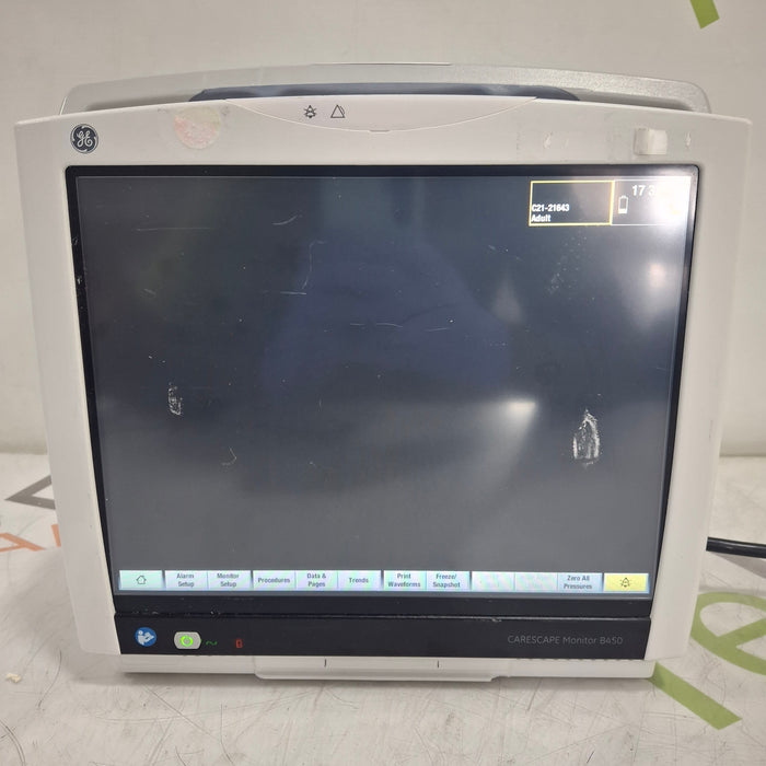 GE Healthcare Carescape B450 Critical Care Patient Monitor