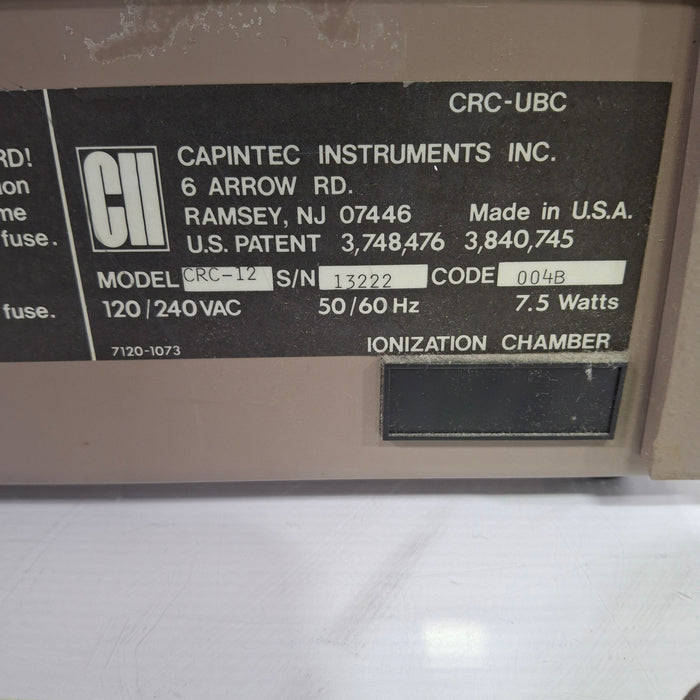Capintec CRC-12 Radioisotope Dose Calibrator
