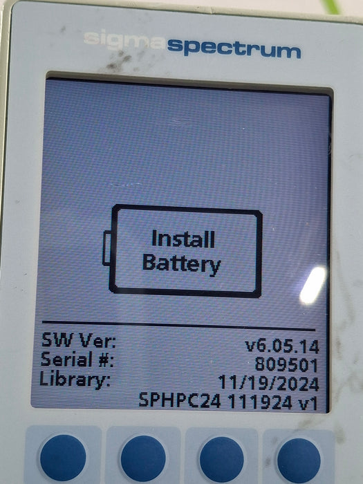 Baxter Sigma Spectrum 6.05.14 without Battery Infusion Pump