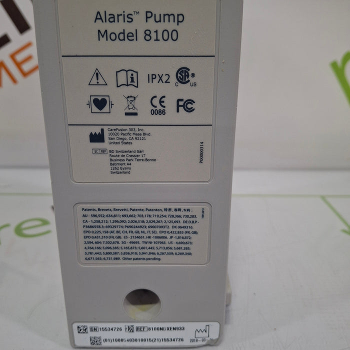 CareFusion Alaris 8100 LVP Infusion Pump Module