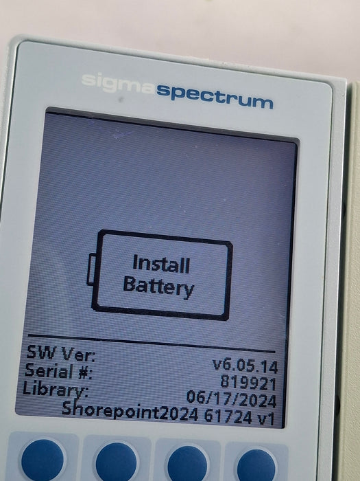 Baxter Sigma Spectrum 6.05.14 without Battery Infusion Pump