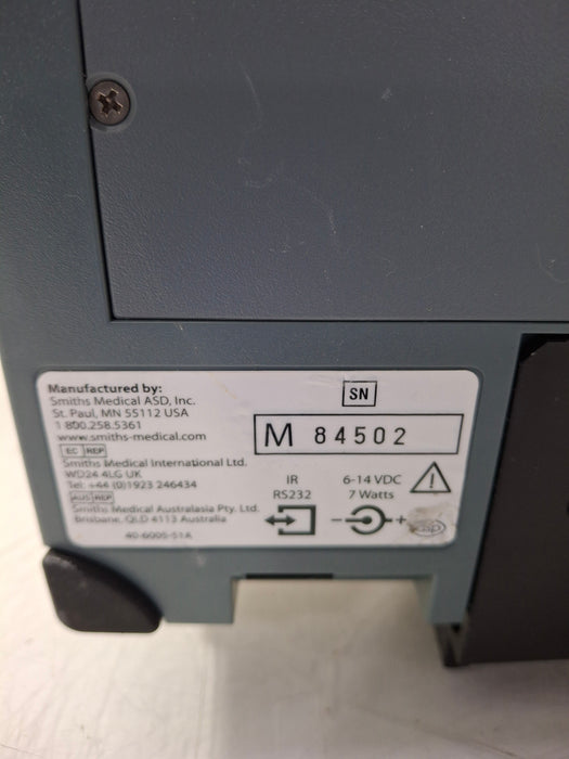 Smiths Medical Medfusion 3500 Version 6 Syringe Infusion Pump