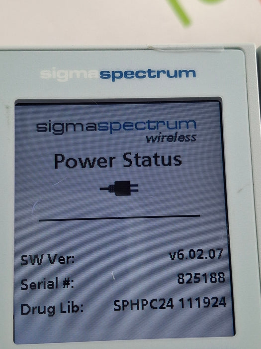 Baxter Sigma Spectrum 6.02.07 without Battery Infusion Pump
