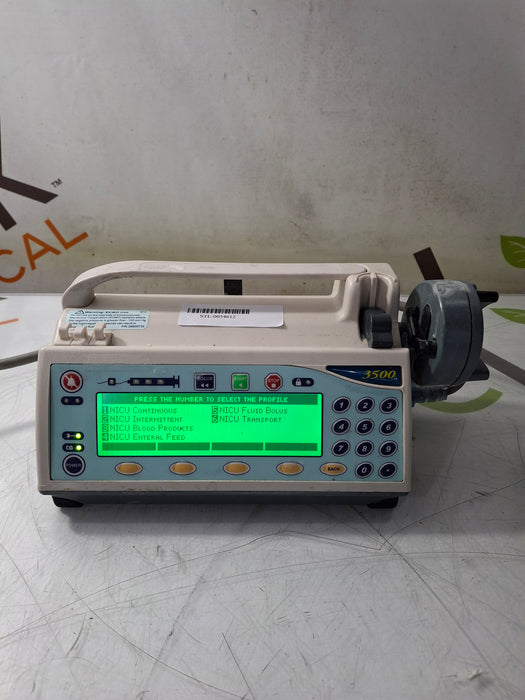 Smiths Medical Medfusion 3500 Version 6 Syringe Infusion Pump