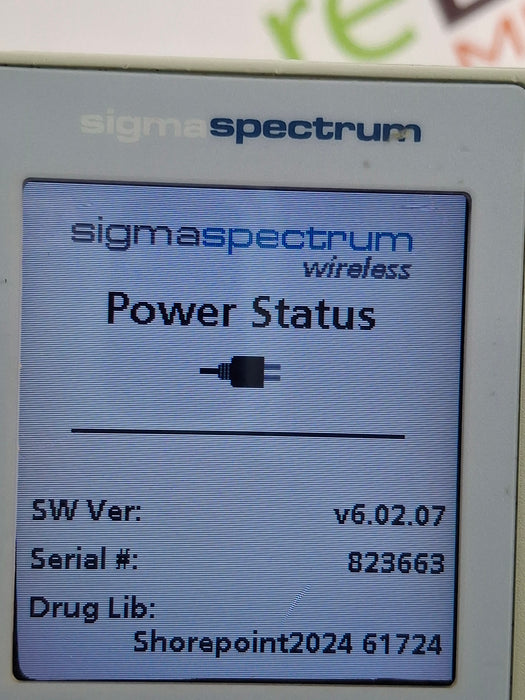 Baxter Sigma Spectrum 6.02.07 without Battery Infusion Pump