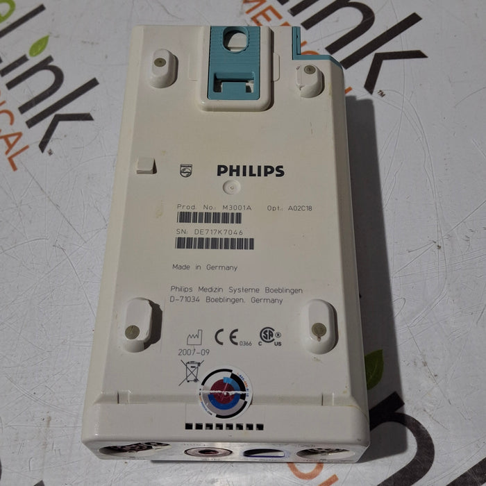 Philips M3001A-A02C18 OxiMax SpO2, NIBP, 12 lead ECG, Temp, IBP MMS Module