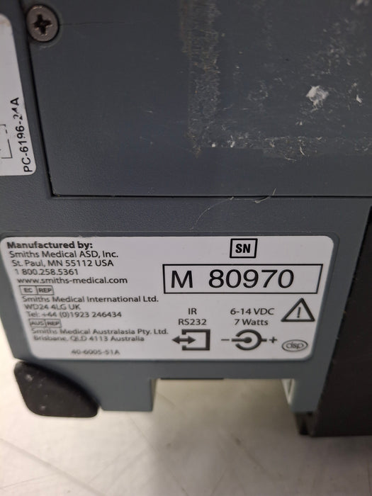 Smiths Medical Medfusion 3500 Version 6 Syringe Infusion Pump