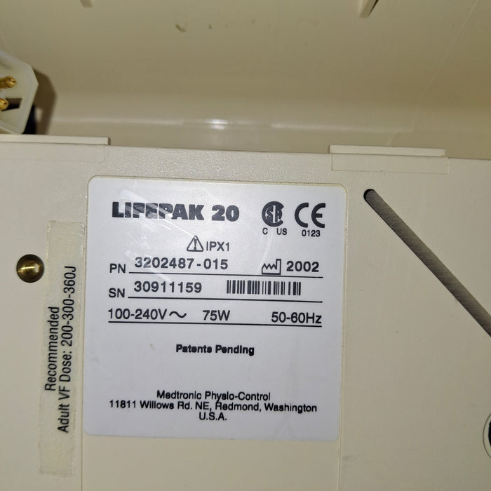 Physio-Control LifePak 20 Defibrillator