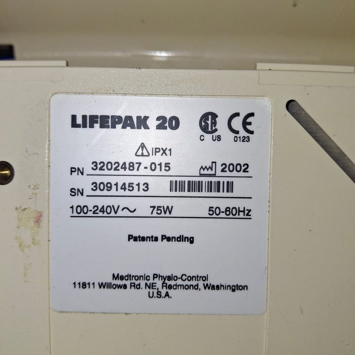 Physio-Control LifePak 20 Defibrillator