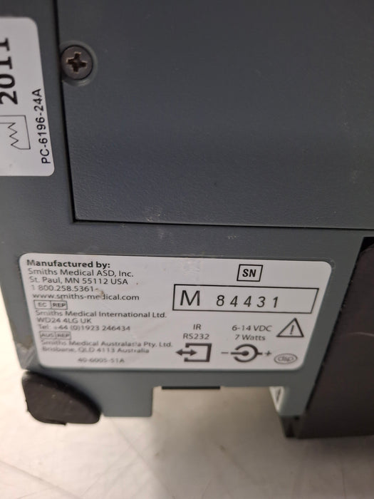 Smiths Medical Medfusion 3500 Version 6 Syringe Infusion Pump