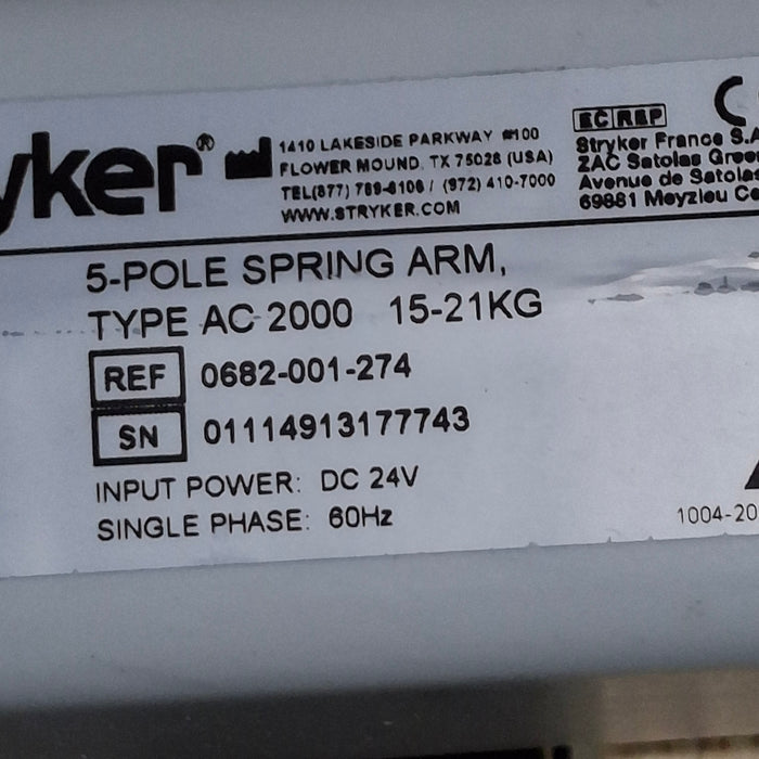Stryker Visum II Surgical Light