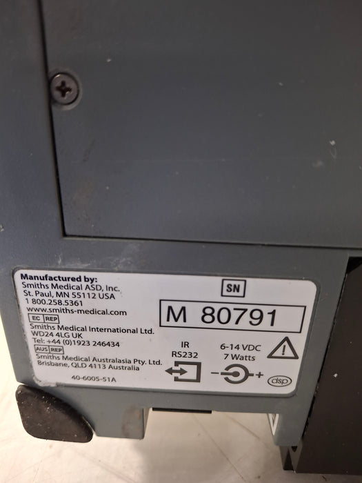 Smiths Medical Medfusion 3500 Version 6 Syringe Infusion Pump
