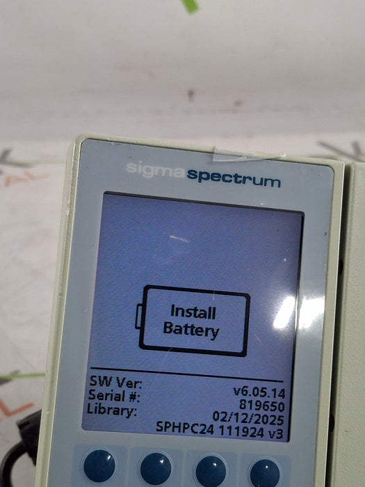 Baxter Sigma Spectrum 6.05.14 without Battery Infusion Pump