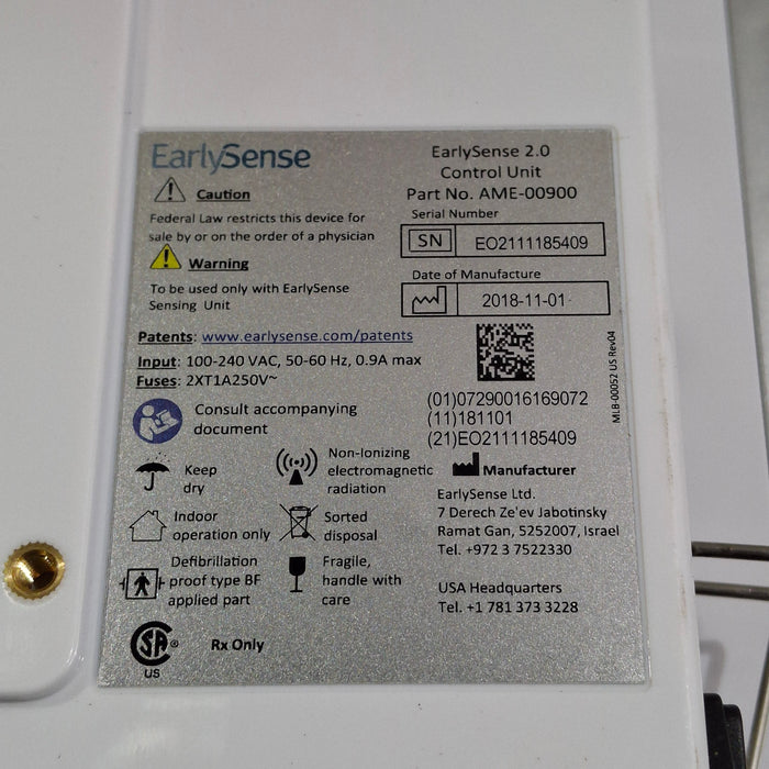 EarlySense Ltd. EarlySense 2.0 Control Unit