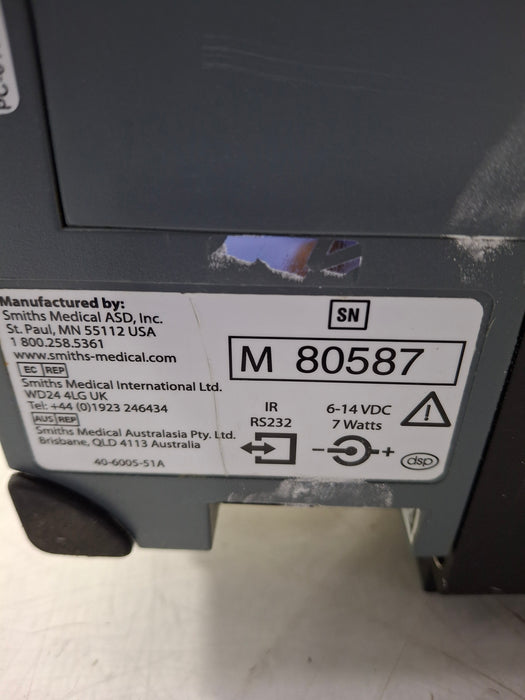 Smiths Medical Medfusion 3500 Version 6 Syringe Infusion Pump