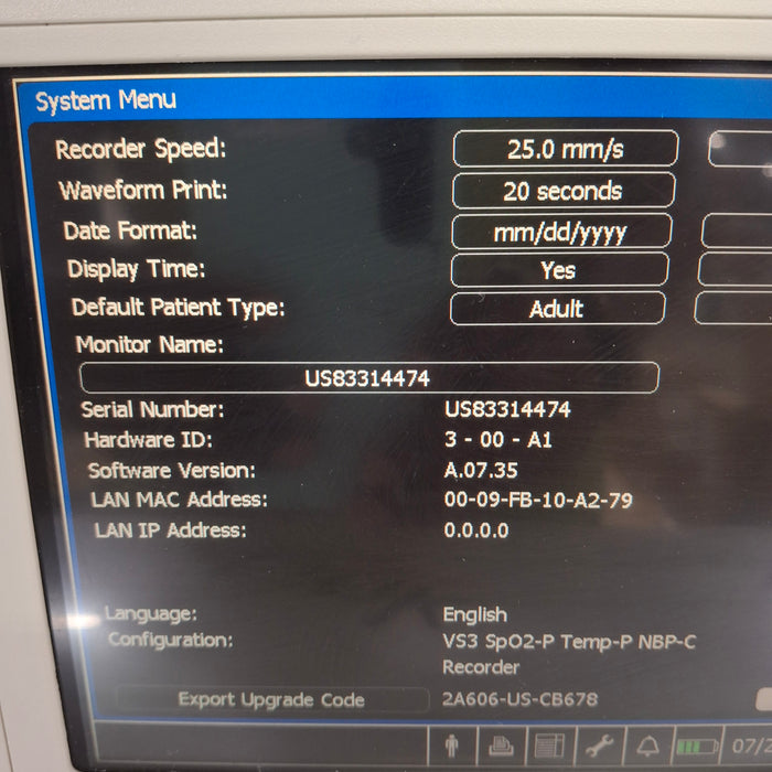 Philips Suresigns VS3 Vital Signs Monitor