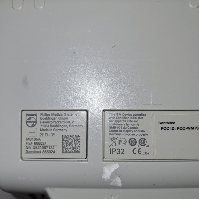 Philips Intellivue MP5 - ECG, Fast SpO2, NIBP, Press, Temp Patient Monitor