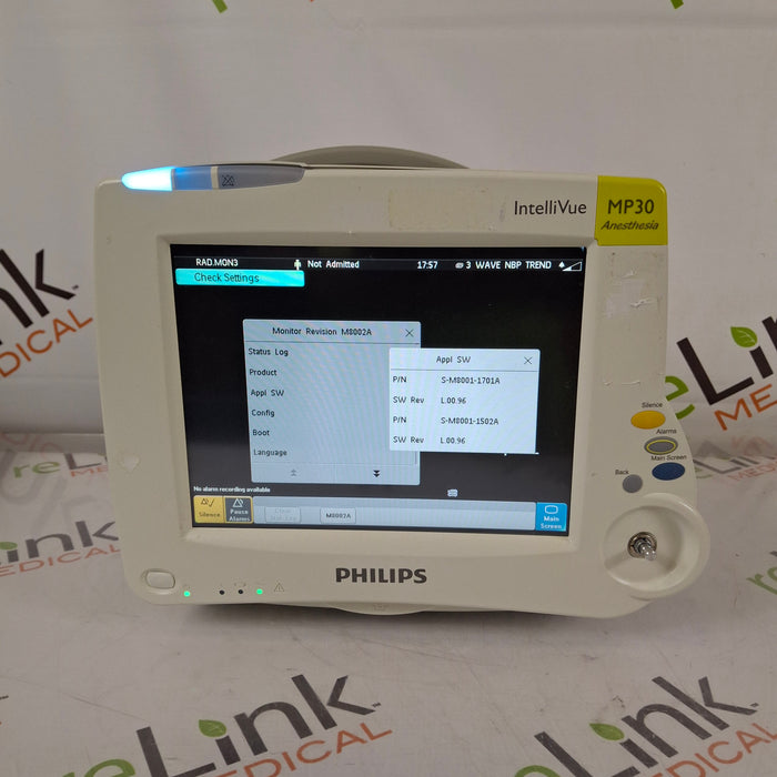 Philips IntelliVue MP30 - Anesthesia Patient Monitor