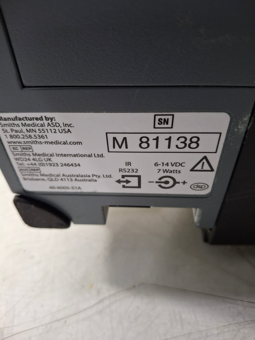 Smiths Medical Medfusion 3500 Version 6 Syringe Infusion Pump