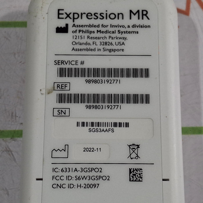 Philips Expression MRI SpO2  989803192771 Patient Module