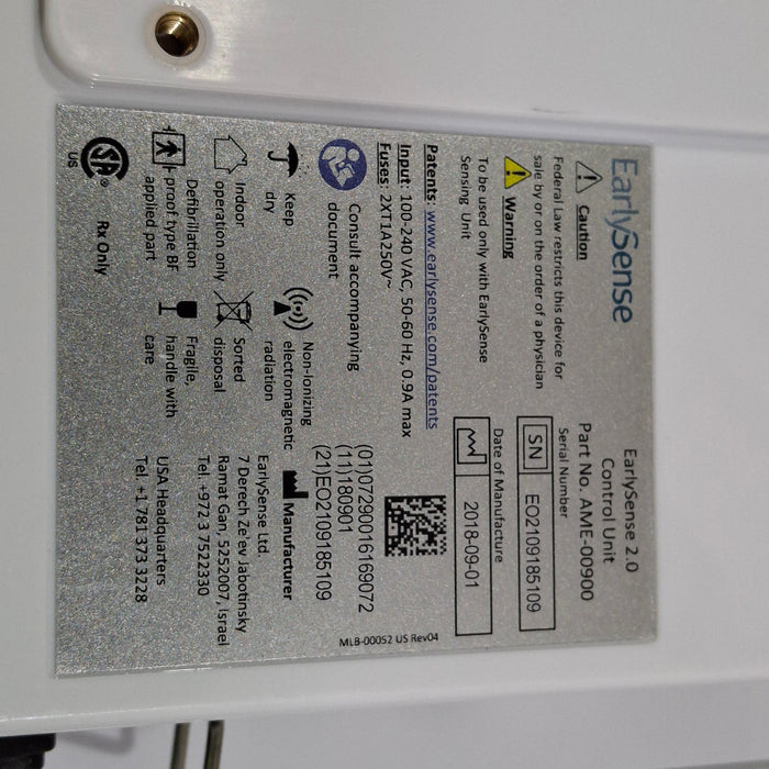 EarlySense Ltd. EarlySense 2.0 Control Unit