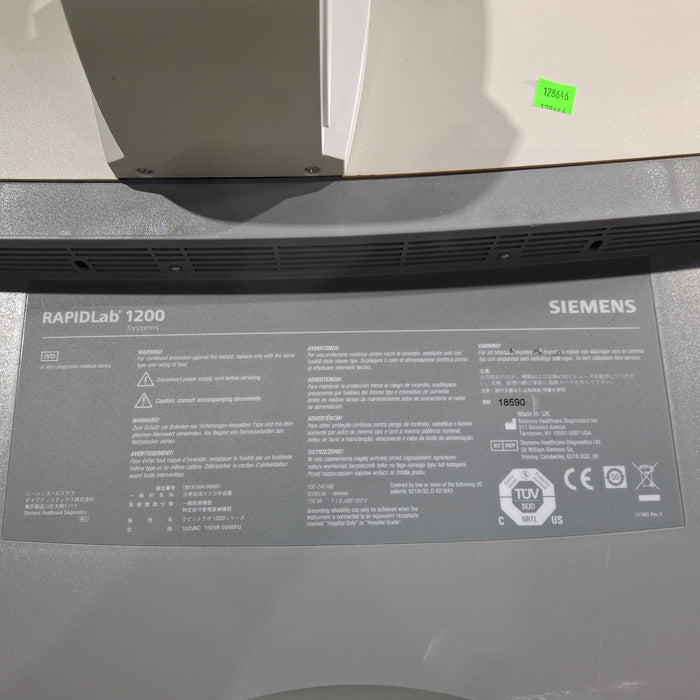 Siemens RapidLab 1265 Blood Gas Analyzer
