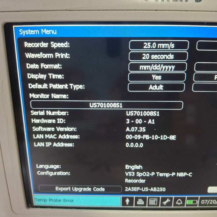 Philips Suresigns VS3 Vital Signs Monitor
