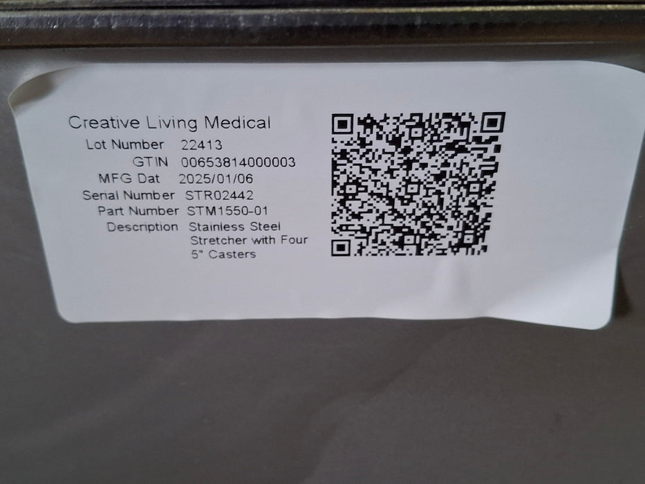 Creative Living Medical STM1551-01 Stainless Steel Stretcher