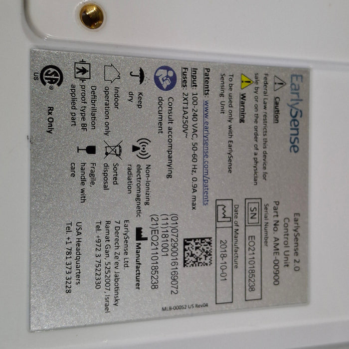 EarlySense Ltd. EarlySense 2.0 Control Unit