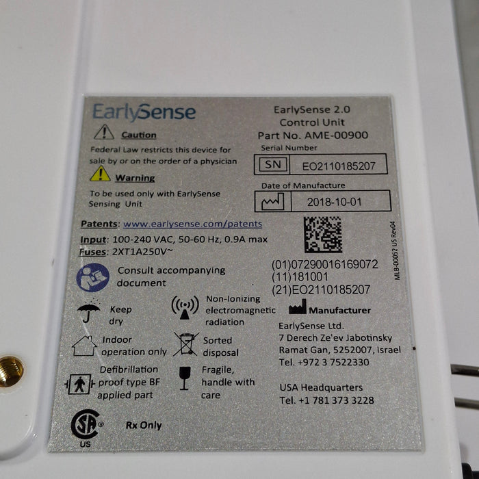 EarlySense Ltd. EarlySense 2.0 Control Unit