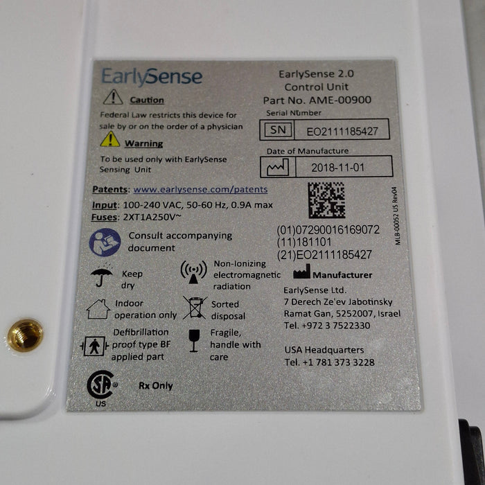 EarlySense Ltd. EarlySense 2.0 Control Unit