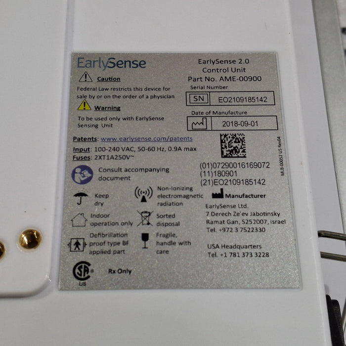 EarlySense Ltd. EarlySense 2.0 Control Unit