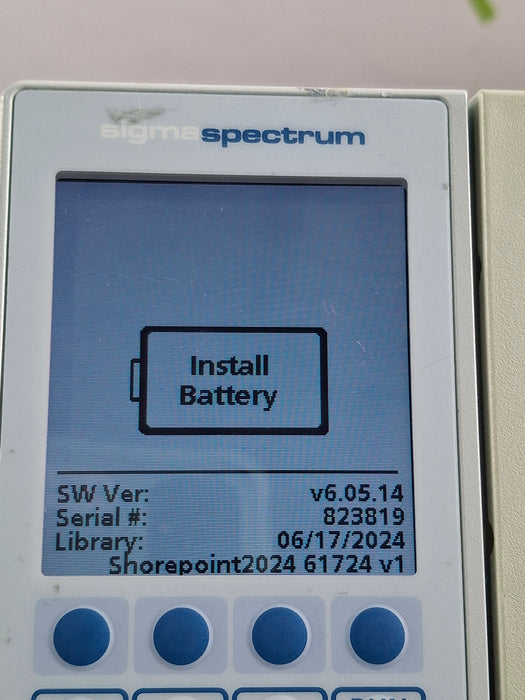 Baxter Sigma Spectrum 6.05.14 without Battery Infusion Pump