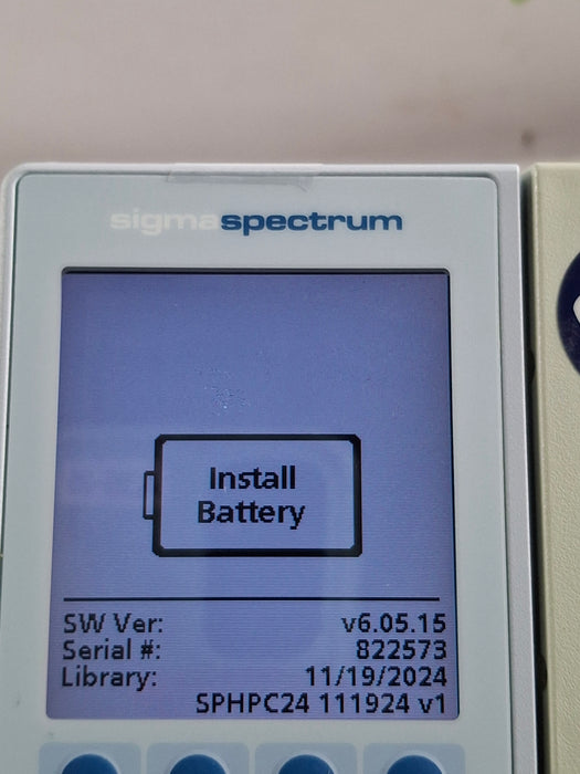 Baxter Sigma Spectrum 6.05.15 without Battery Infusion Pump