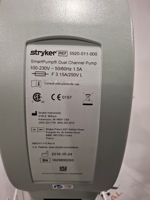 Stryker SmartPump Dual Channel Tourniquet
