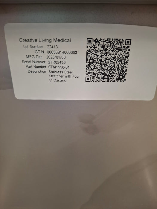 Creative Living Medical STM1551-01 Stainless Steel Stretcher