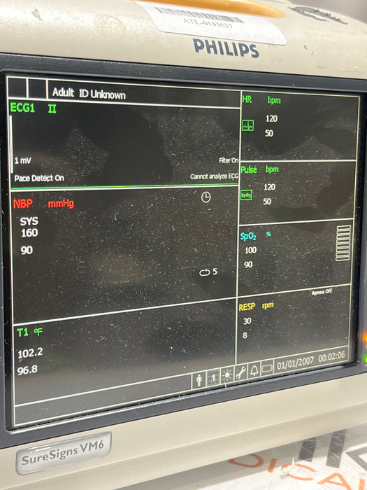 Philips SureSigns VM6 Vital Signs Monitor