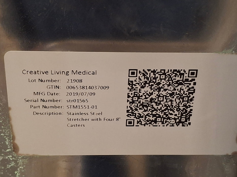 Creative Living Medical STM1551-01 Stainless Steel Stretcher